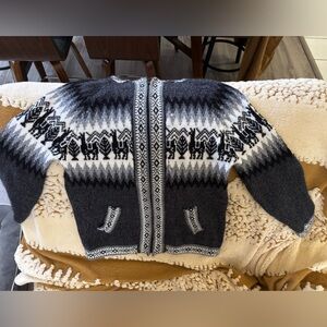 Gray Llama Peruvian Sweater